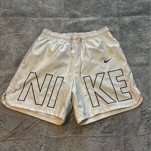 Mens White Nike Sportswear Woven Athletic Shorts